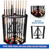 image:imageGSE Games amp Sports Expert CornerStyle Floor Stand Billiard Pool Cue Racks with Score Counters Holds Pool Cue Sticks Balls Set Ball RacksBlack