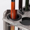 image:imageGSE Games amp Sports Expert CornerStyle Floor Stand Billiard Pool Cue Racks with Score Counters Holds Pool Cue Sticks Balls Set Ball RacksBrushed Grey