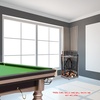 image:imageGSE Games amp Sports Expert CornerStyle Floor Stand Billiard Pool Cue Racks with Score Counters Holds Pool Cue Sticks Balls Set Ball RacksBrushed Grey
