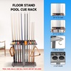 image:imageGSE Games amp Sports Expert CornerStyle Floor Stand Billiard Pool Cue Racks with Score Counters Holds Pool Cue Sticks Balls Set Ball RacksBrushed Grey