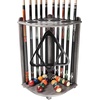 image:imageGSE Games amp Sports Expert CornerStyle Floor Stand Billiard Pool Cue Racks with Score Counters Holds Pool Cue Sticks Balls Set Ball RacksBrushed Grey