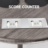 image:imageGSE Games amp Sports Expert CornerStyle Floor Stand Billiard Pool Cue Racks with Score Counters Holds Pool Cue Sticks Balls Set Ball RacksBrushed Grey