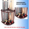image:imageGSE Games amp Sports Expert CornerStyle Floor Stand Billiard Pool Cue Racks with Score Counters Holds Pool Cue Sticks Balls Set Ball RacksMahogany