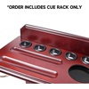 image:imageGSE Games amp Sports Expert CornerStyle Floor Stand Billiard Pool Cue Racks with Score Counters Holds Pool Cue Sticks Balls Set Ball RacksMahogany
