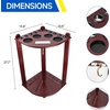 image:imageGSE Games amp Sports Expert CornerStyle Floor Stand Billiard Pool Cue Racks with Score Counters Holds Pool Cue Sticks Balls Set Ball RacksMahogany