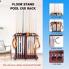 image:imageGSE Games amp Sports Expert CornerStyle Floor Stand Billiard Pool Cue Racks with Score Counters Holds Pool Cue Sticks Balls Set Ball RacksMahogany