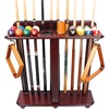 image:imageGSE Games amp Sports Expert CornerStyle Floor Stand Billiard Pool Cue Racks with Score Counters Holds Pool Cue Sticks Balls Set Ball RacksMahogany