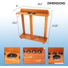 image:imageGSE Games amp Sports Expert CornerStyle Floor Stand Billiard Pool Cue Racks with Score Counters Holds Pool Cue Sticks Balls Set Ball RacksOak