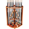 image:imageGSE Games amp Sports Expert CornerStyle Floor Stand Billiard Pool Cue Racks with Score Counters Holds Pool Cue Sticks Balls Set Ball RacksOak