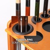 image:imageGSE Games amp Sports Expert CornerStyle Floor Stand Billiard Pool Cue Racks with Score Counters Holds Pool Cue Sticks Balls Set Ball RacksOak