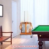 image:imageGSE Games amp Sports Expert CornerStyle Floor Stand Billiard Pool Cue Racks with Score Counters Holds Pool Cue Sticks Balls Set Ball RacksOak