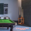 image:imageGSE Games amp Sports Expert CornerStyle Floor Stand Billiard Pool Cue Racks with Score Counters Holds Pool Cue Sticks Balls Set Ball RacksOak