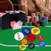 image:imageGSE Games amp Sports Expert Dealer Button  Set of 5 Casino Texas Holdem Poker Button for Gambling Card Games Texas Hold em Poker Nights Tournaments
