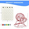 image:imageGSE Games amp Sports Expert Deluxe Bingo Game Set with Large Bingo Cage Masterboard 78 Balls 50 Game Cards and 500 Chips for Friend Parties Family Game NightJumbo Red Set
