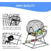 image:imageGSE Games amp Sports Expert Deluxe Bingo Game Set with Large Bingo Cage Masterboard 78 Balls 50 Game Cards and 500 Chips for Friend Parties Family Game NightJumbo Black Set