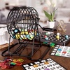 image:imageGSE Games amp Sports Expert Deluxe Bingo Game Set with Large Bingo Cage Masterboard 78 Balls 50 Game Cards and 500 Chips for Friend Parties Family Game NightFamily Set With 18 Cards