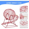 image:imageGSE Games amp Sports Expert Deluxe Bingo Game Set with Large Bingo Cage Masterboard 78 Balls 50 Game Cards and 500 Chips for Friend Parties Family Game NightJumbo Red Set