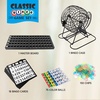 image:imageGSE Games amp Sports Expert Deluxe Bingo Game Set with Large Bingo Cage Masterboard 78 Balls 50 Game Cards and 500 Chips for Friend Parties Family Game NightFamily Set With 18 Cards