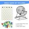 image:imageGSE Games amp Sports Expert Deluxe Bingo Game Set with Large Bingo Cage Masterboard 78 Balls 50 Game Cards and 500 Chips for Friend Parties Family Game NightJumbo Black Set