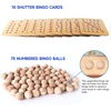 image:imageGSE Games amp Sports Expert Deluxe Bingo Game Set with Large Brass Cage 10 Shutter Slide Bingo Cards Wood Master Board amp 78 Calling Balls for Large Groups Parties Game NightBingo Set with 10 Cards