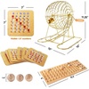 image:imageGSE Games amp Sports Expert Deluxe Bingo Game Set with Large Brass Cage 10 Shutter Slide Bingo Cards Wood Master Board amp 78 Calling Balls for Large Groups Parties Game NightBingo Set with 10 Cards