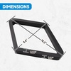 image:imageGSE Games amp Sports Expert Deluxe Heavy Duty Solid Wood Billiard 8Ball Triangle  9Ball Diamond Pool Ball Racks for 214 Pool Balls Billiards AccessoriesBlack