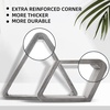 image:imageGSE Games amp Sports Expert Deluxe Heavy Duty Solid Wood Billiard 8Ball Triangle  9Ball Diamond Pool Ball Racks for 214 Pool Balls Billiards AccessoriesBrushed Grey