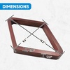 image:imageGSE Games amp Sports Expert Deluxe Heavy Duty Solid Wood Billiard 8Ball Triangle  9Ball Diamond Pool Ball Racks for 214 Pool Balls Billiards AccessoriesMahogany