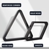 image:imageGSE Games amp Sports Expert Deluxe Heavy Duty Solid Wood Billiard 8Ball Triangle  9Ball Diamond Pool Ball Racks for 214 Pool Balls Billiards AccessoriesBlack