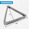 image:imageGSE Games amp Sports Expert Deluxe Heavy Duty Solid Wood Billiard 8Ball Triangle  9Ball Diamond Pool Ball Racks for 214 Pool Balls Billiards AccessoriesBrushed Grey