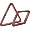 image:imageGSE Games amp Sports Expert Deluxe Heavy Duty Solid Wood Billiard 8Ball Triangle  9Ball Diamond Pool Ball Racks for 214 Pool Balls Billiards AccessoriesMahogany