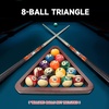 image:imageGSE Games amp Sports Expert Deluxe Heavy Duty Solid Wood Billiard 8Ball Triangle  9Ball Diamond Pool Ball Racks for 214 Pool Balls Billiards AccessoriesMahogany
