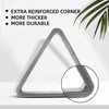 image:imageGSE Games amp Sports Expert Deluxe Heavy Duty Solid Wood Billiard 8Ball Triangle  9Ball Diamond Pool Ball Racks for 214 Pool Balls Billiards AccessoriesBrushed Grey