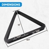 image:imageGSE Games amp Sports Expert Deluxe Heavy Duty Solid Wood Billiard 8Ball Triangle  9Ball Diamond Pool Ball Racks for 214 Pool Balls Billiards AccessoriesBlack
