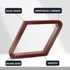 image:imageGSE Games amp Sports Expert Deluxe Heavy Duty Solid Wood Billiard 8Ball Triangle  9Ball Diamond Pool Ball Racks for 214 Pool Balls Billiards AccessoriesMahogany