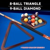 image:imageGSE Games amp Sports Expert Deluxe Heavy Duty Solid Wood Billiard 8Ball Triangle  9Ball Diamond Pool Ball Racks for 214 Pool Balls Billiards AccessoriesMahogany