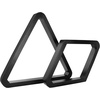 image:imageGSE Games amp Sports Expert Deluxe Heavy Duty Solid Wood Billiard 8Ball Triangle  9Ball Diamond Pool Ball Racks for 214 Pool Balls Billiards AccessoriesBlack