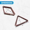 image:imageGSE Games amp Sports Expert Deluxe Heavy Duty Solid Wood Billiard 8Ball Triangle  9Ball Diamond Pool Ball Racks for 214 Pool Balls Billiards AccessoriesMahogany