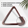 image:imageGSE Games amp Sports Expert Deluxe Heavy Duty Solid Wood Billiard 8Ball Triangle  9Ball Diamond Pool Ball Racks for 214 Pool Balls Billiards AccessoriesMahogany