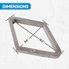 image:imageGSE Games amp Sports Expert Deluxe Heavy Duty Solid Wood Billiard 8Ball Triangle  9Ball Diamond Pool Ball Racks for 214 Pool Balls Billiards AccessoriesBrushed Grey