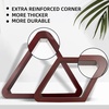image:imageGSE Games amp Sports Expert Deluxe Heavy Duty Solid Wood Billiard 8Ball Triangle  9Ball Diamond Pool Ball Racks for 214 Pool Balls Billiards AccessoriesMahogany