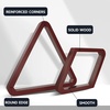 image:imageGSE Games amp Sports Expert Deluxe Heavy Duty Solid Wood Billiard 8Ball Triangle  9Ball Diamond Pool Ball Racks for 214 Pool Balls Billiards AccessoriesMahogany