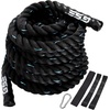 image:imageGSE Games amp Sports Expert Gym Battle Rope HeavyDuty Workout Ropes for Indoor amp Outdoor Workout Exercise Rope for Strength Training  304050 Feet Lengths AvailableBlackBlue