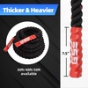 image:imageGSE Games amp Sports Expert Gym Battle Rope HeavyDuty Workout Ropes for Indoor amp Outdoor Workout Exercise Rope for Strength Training  304050 Feet Lengths AvailableBlackred