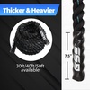 image:imageGSE Games amp Sports Expert Gym Battle Rope HeavyDuty Workout Ropes for Indoor amp Outdoor Workout Exercise Rope for Strength Training  304050 Feet Lengths AvailableBlackBlue