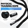 image:imageGSE Games amp Sports Expert Gym Battle Rope HeavyDuty Workout Ropes for Indoor amp Outdoor Workout Exercise Rope for Strength Training  304050 Feet Lengths AvailableBlackBlue