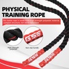 image:imageGSE Games amp Sports Expert Gym Battle Rope HeavyDuty Workout Ropes for Indoor amp Outdoor Workout Exercise Rope for Strength Training  304050 Feet Lengths AvailableBlackred