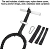 image:imageGSE Games amp Sports Expert Gym Battle Rope HeavyDuty Workout Ropes for Indoor amp Outdoor Workout Exercise Rope for Strength Training  304050 Feet Lengths AvailableBlackBlue