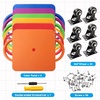 image:imageGSE Games amp Sports Expert Gym Floor Scooter Board with Handles Sitting Scooter for Kids Indoor Play Equipment Fun Scoot Board with NonMarring Plastic Casters for Children6Pack