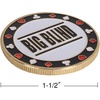 image:imageGSE Games amp Sports Expert Metal Small Blind Big Blind Dealer Button  Set of 3 Professional Texas Holdem Poker Button for Gambling Card Games Poker Nights Tournaments